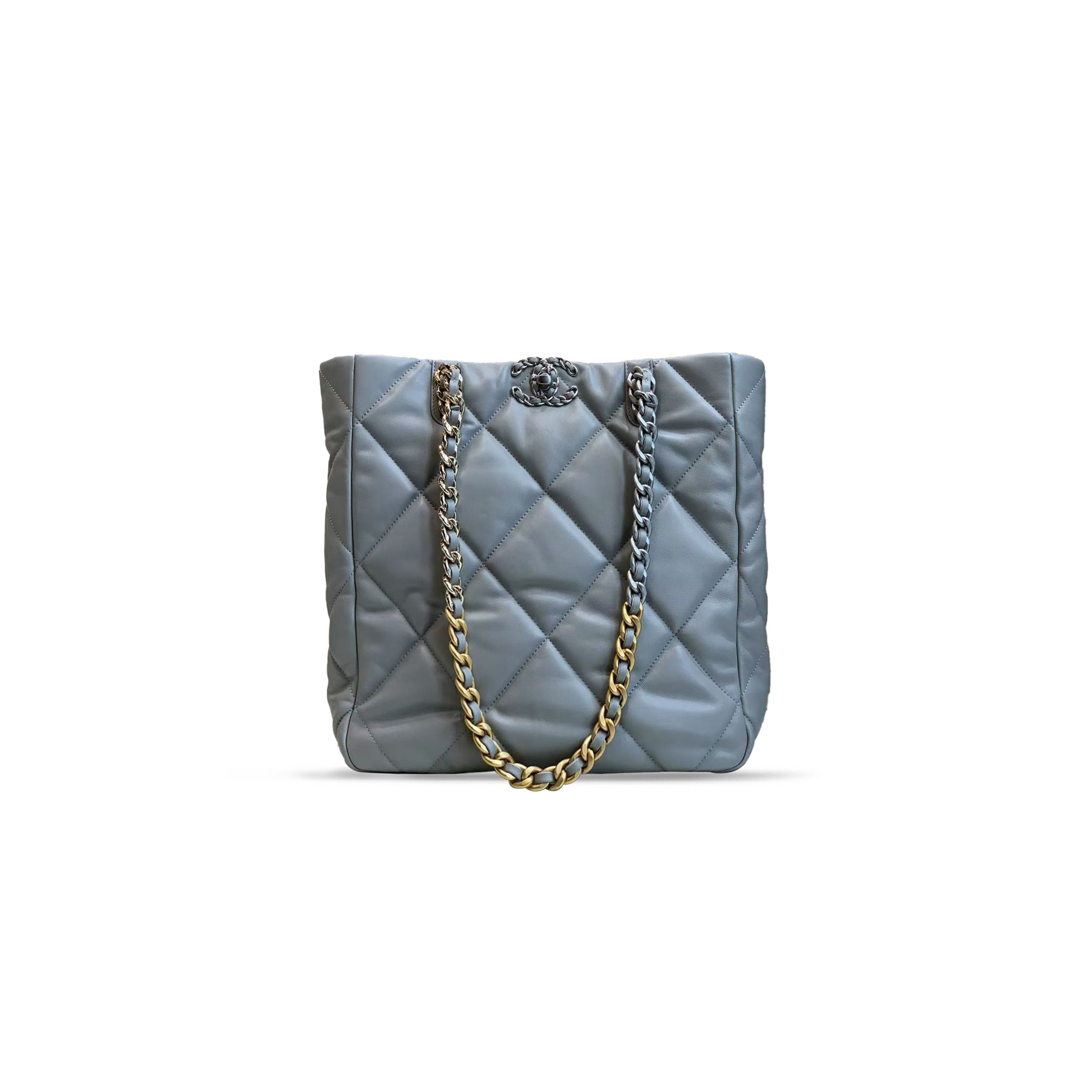 CHANEL 19 SHOPPING BAG QUILTED LEATHER MEDIUM AS3519 (30*30*10cm)